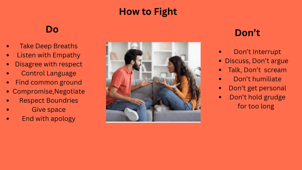 How to fight-Dos & Don'ts