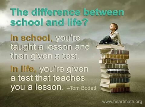Life lessons Vs School Lessons